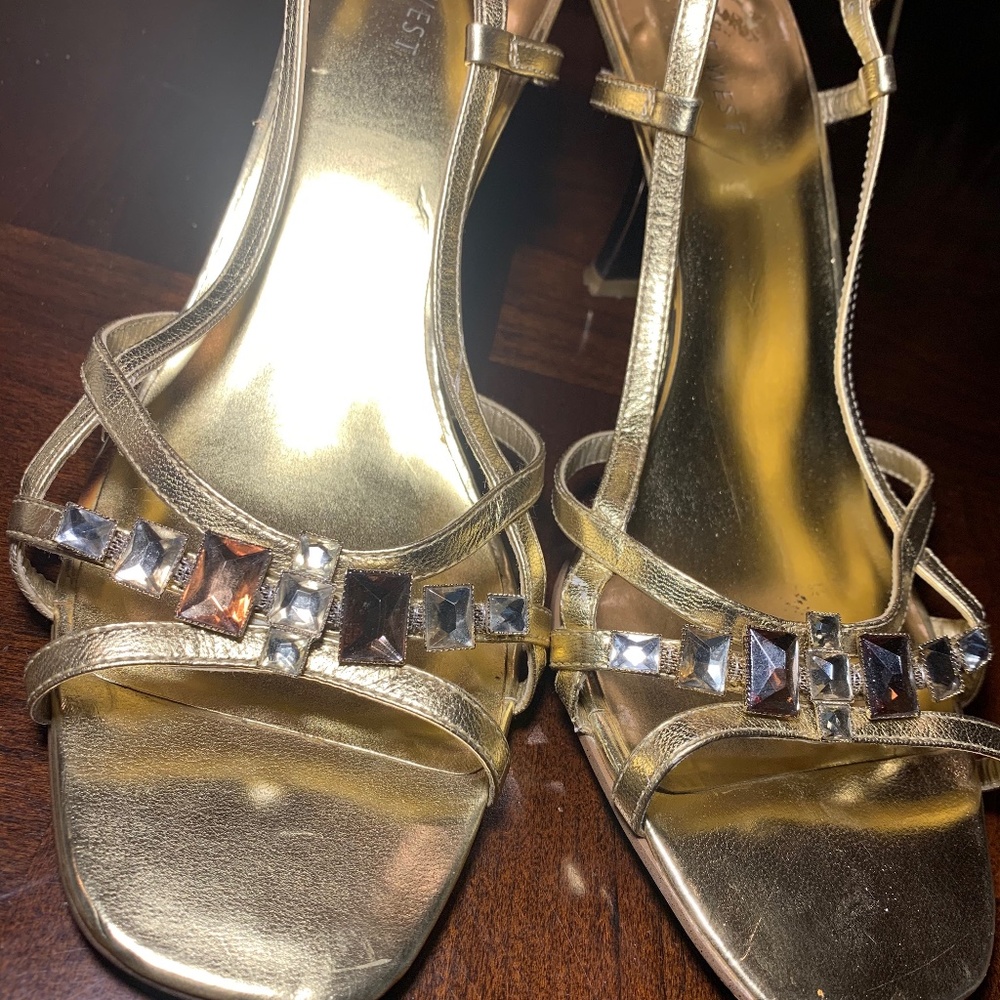Nine West Gold Heels
